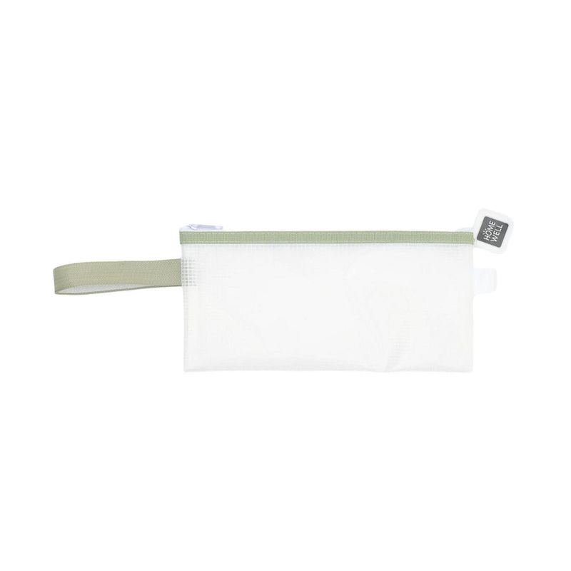 HOMEWELL - Estuche Transparente Verde 11*23Cm HOMEWELL