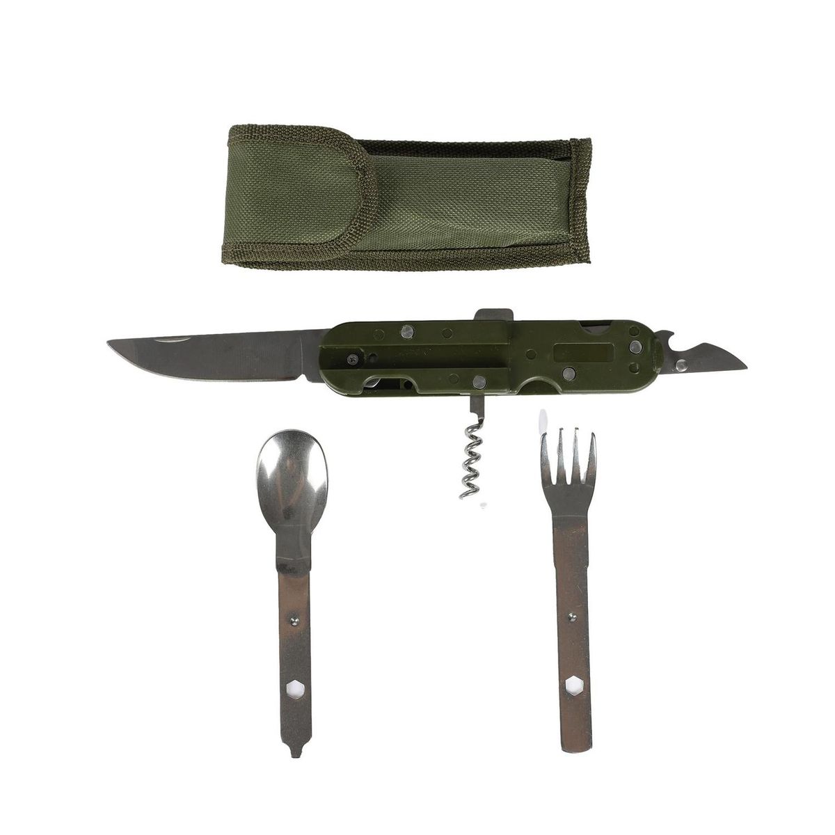 HOMEWELL - Set Cubiertos Multifuncional Camping HOMEWELL