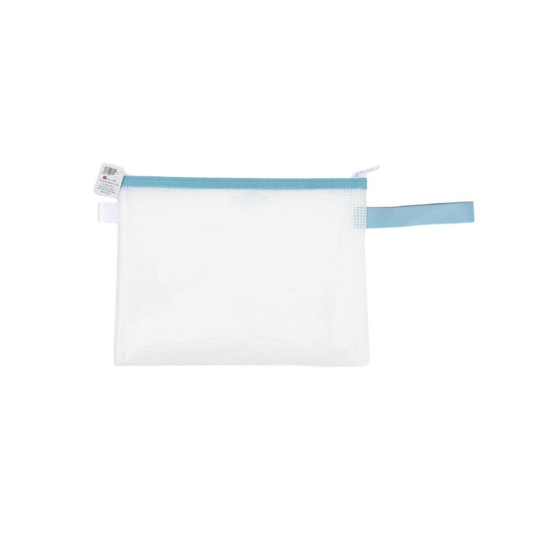 HOMEWELL - Estuche Transparente Celeste 18*23cm HOMEWELL