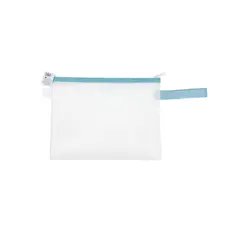HOMEWELL - Estuche Transparente Celeste 18*23cm