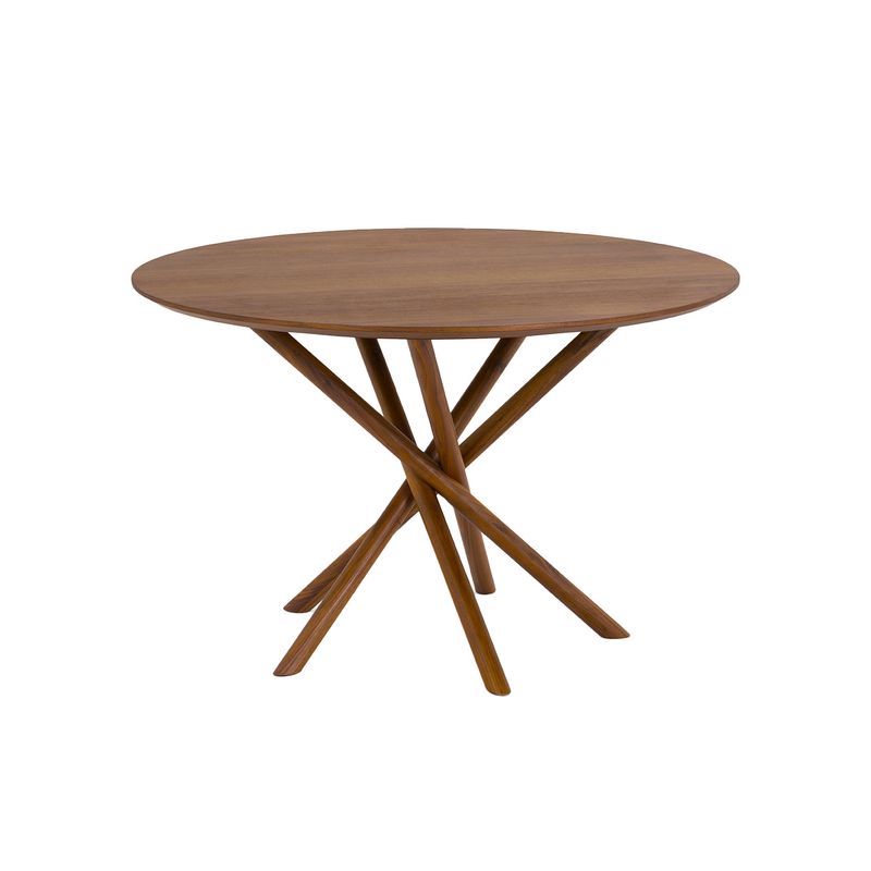 SUR DISEÑO - Mesa de Comedor Bay Nogal Natural D120cm