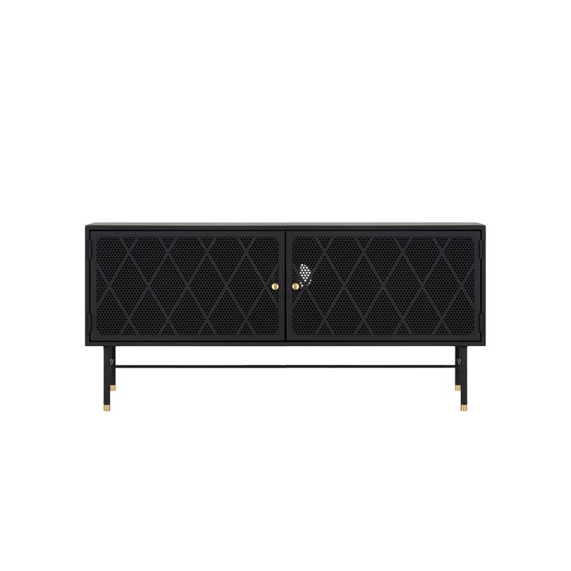 SUR DISEÑO - Mesa de TV Ventoux Metal Negro
