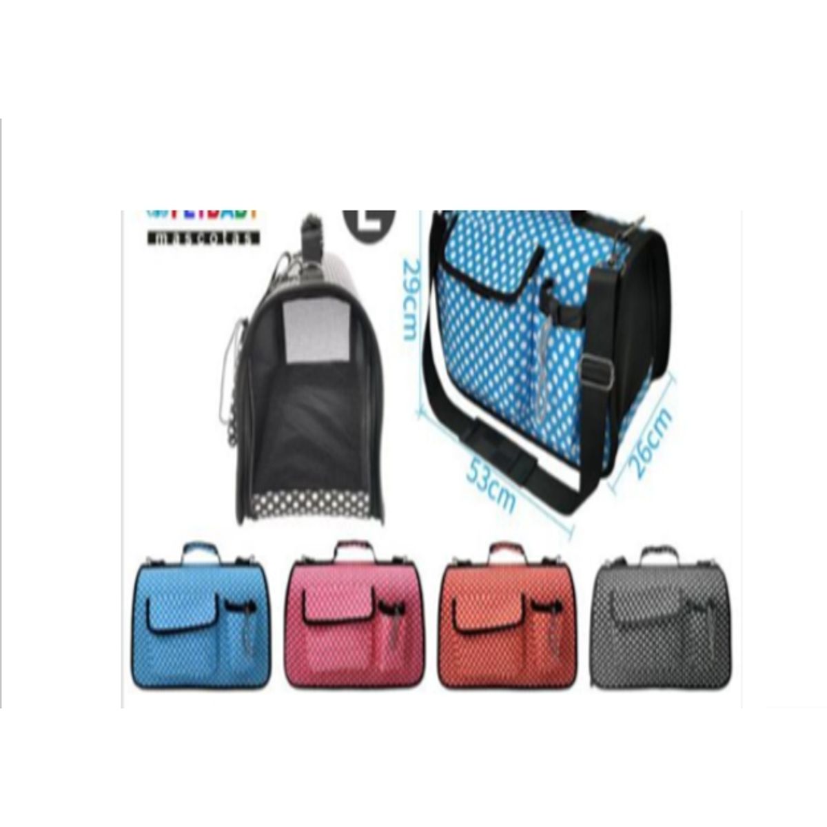 GENERICO - Bolsos de Transporte Viaje Portátil Para Mascotas Gris L