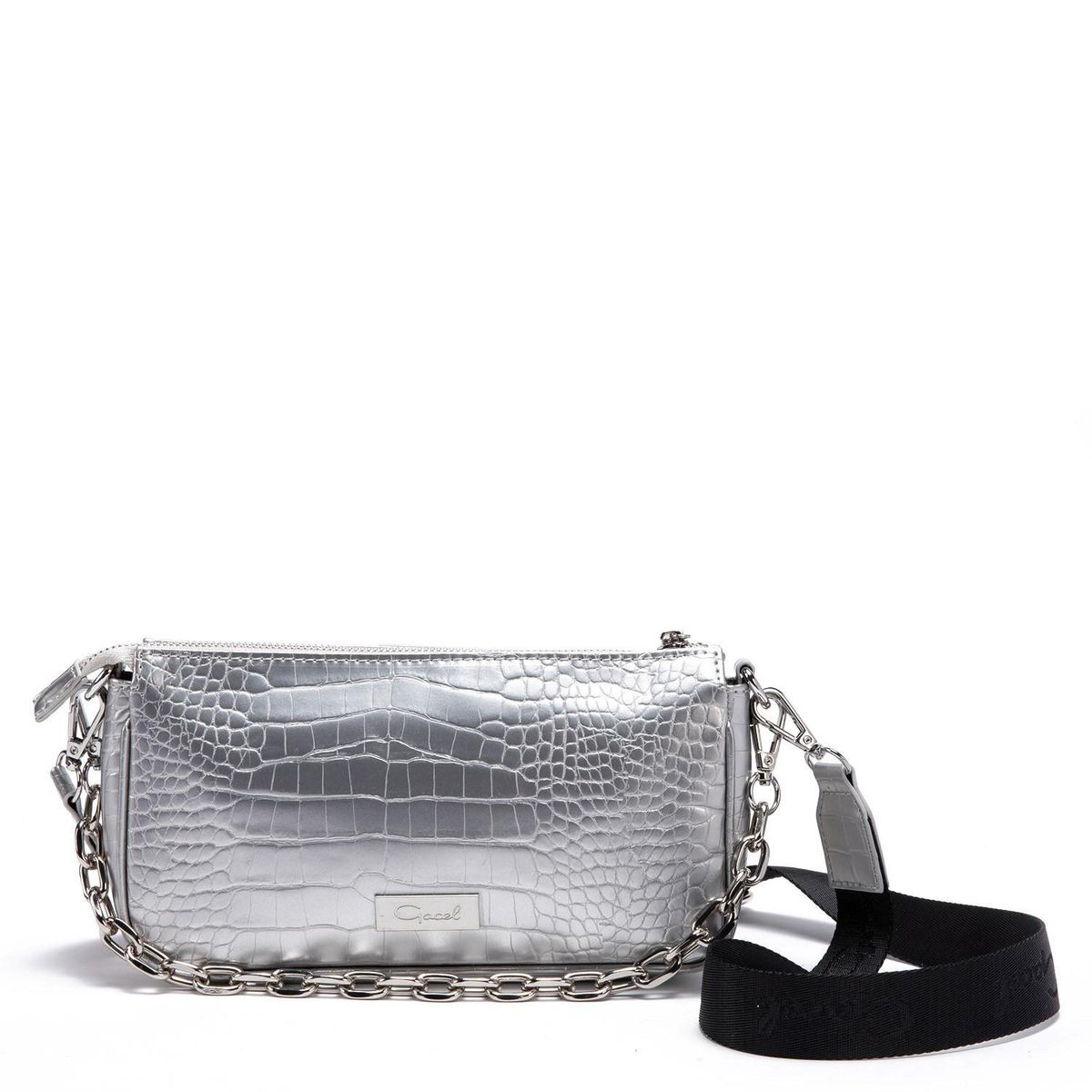 GACEL - Cartera - Bandolera Grande - Gacel - Plata