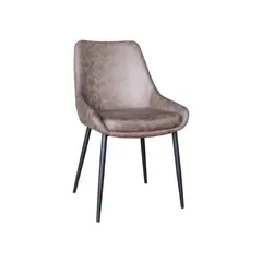 MUEBLES SUR - Silla Leonn PU Café Piedra.