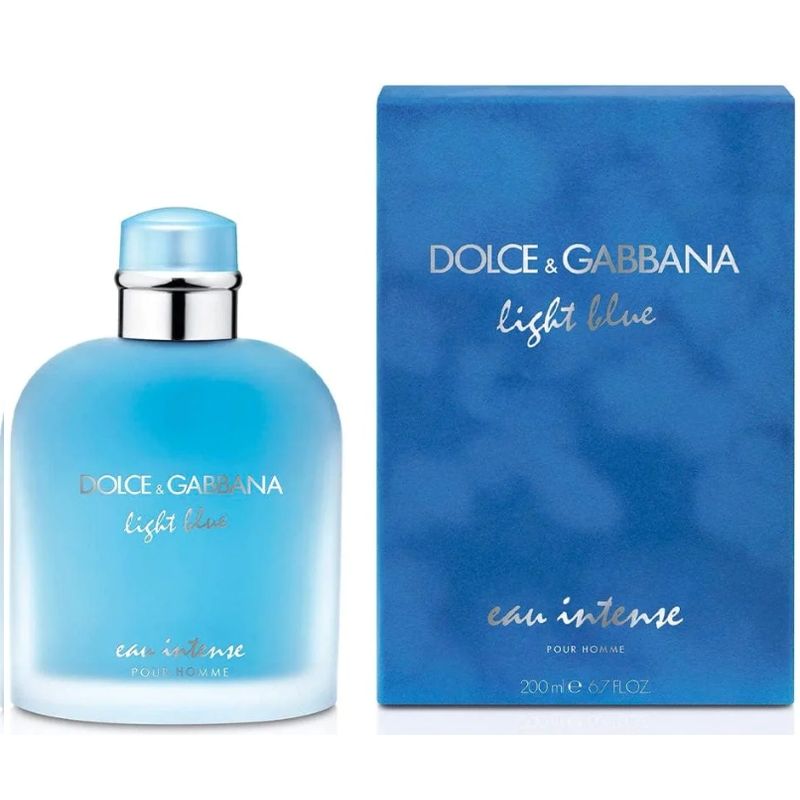 DOLCE&GABBANA - Light Blue Eau Intense Pour Homme EDP 200 ML - Dolce&Gabbana