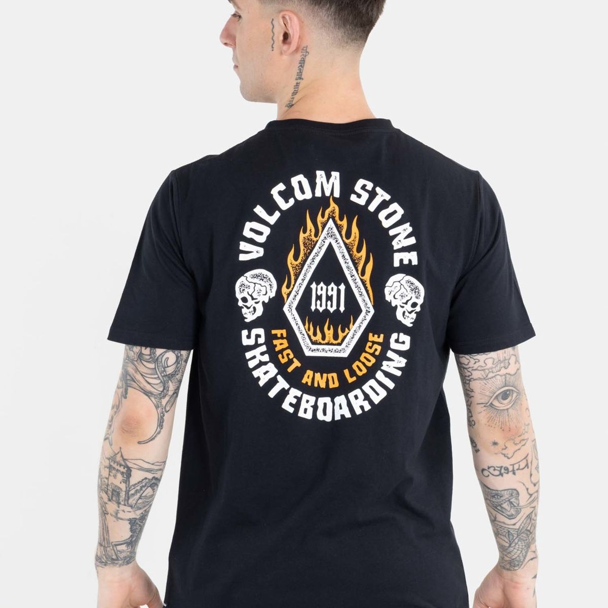 VOLCOM - Polera Stone Lord Ss Tee Negro Hombre Volcom