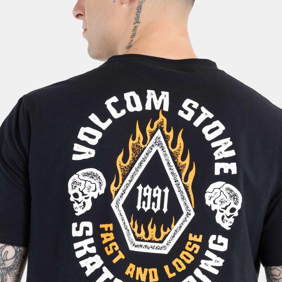 VOLCOM - Polera Stone Lord Ss Tee Negro Hombre Volcom