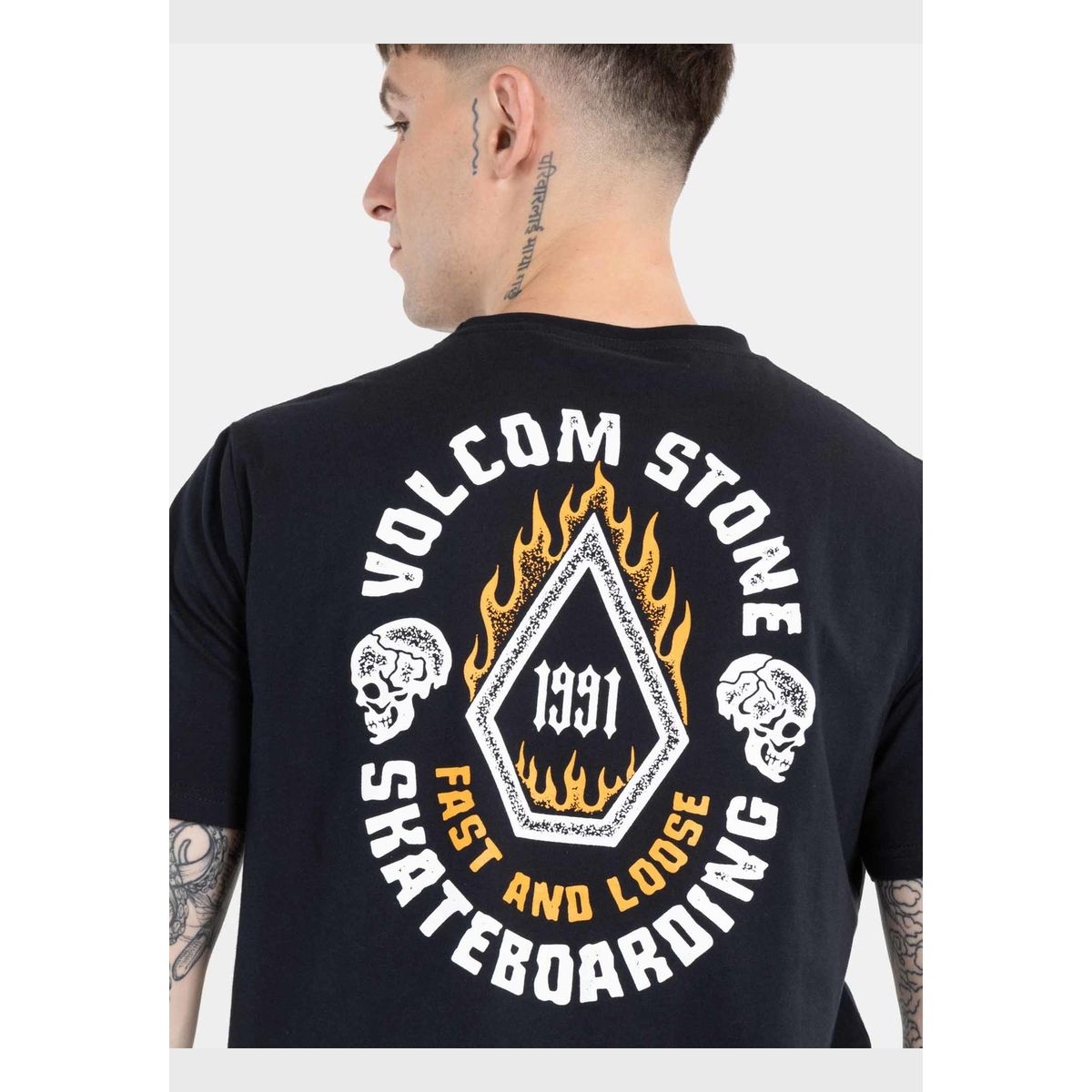 VOLCOM - Polera Stone Lord Ss Tee Negro Hombre Volcom