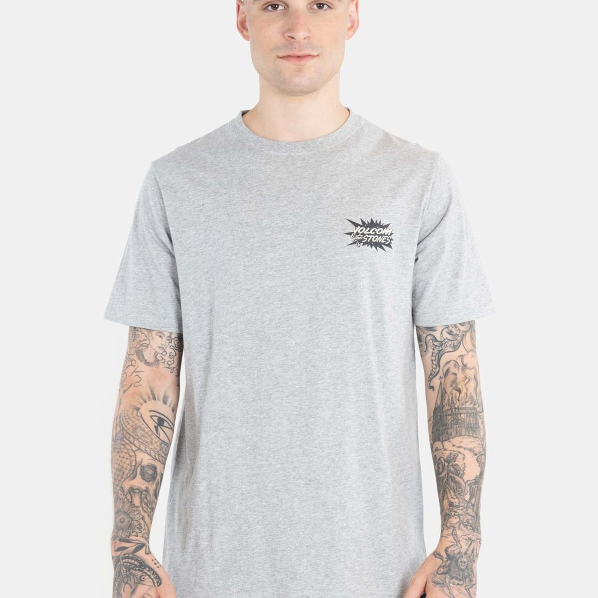 VOLCOM - Polera Strange Relics Ss Tee Gris Mezcla Hombre Volcom