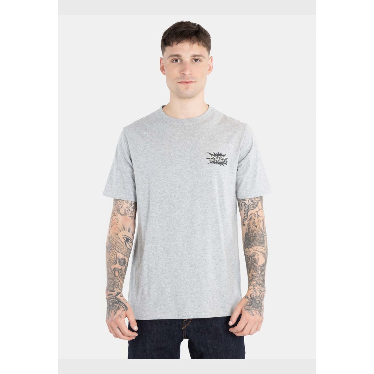VOLCOM - Polera Strange Relics Ss Tee Gris Mezcla Hombre Volcom