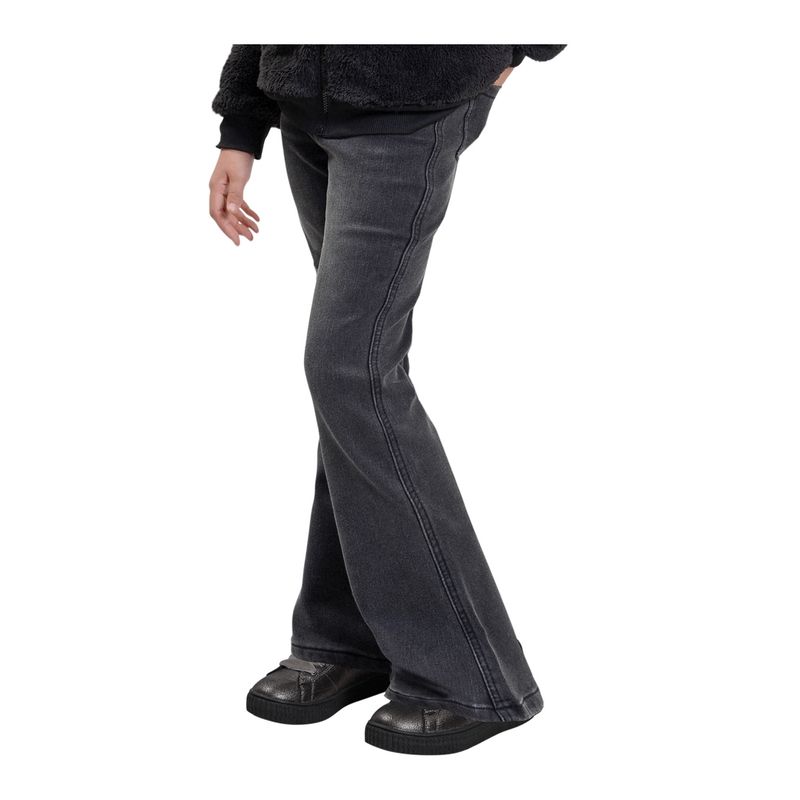 EXCEPTION - Calza Mezclilla Interior Peludo Flare Niña Exception