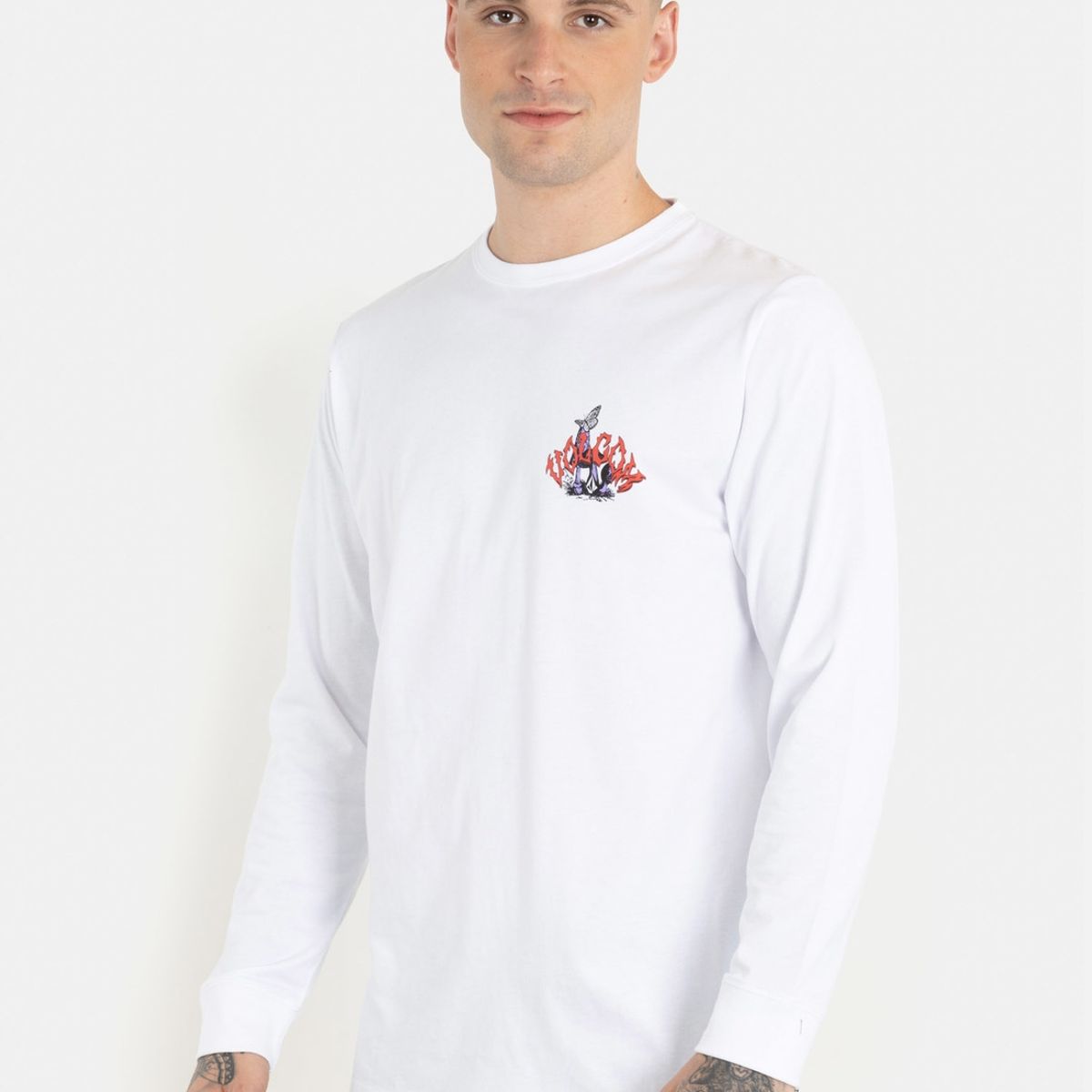 VOLCOM - Polera Vision Ls Tee Blanco Hombre Volcom