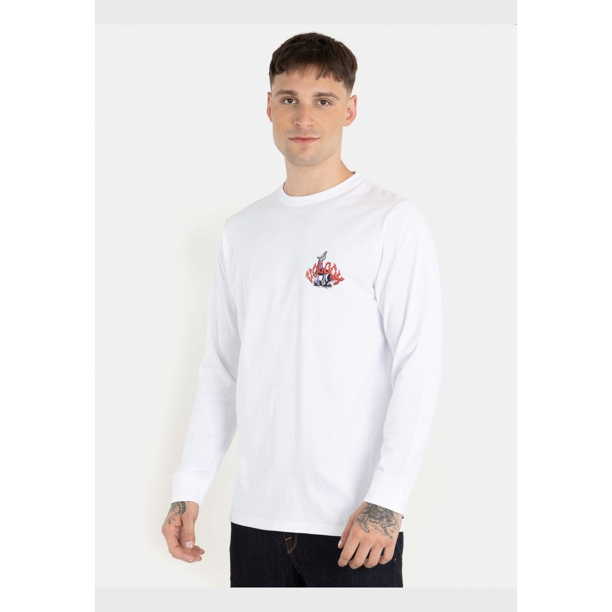 VOLCOM - Polera Vision Ls Tee Blanco Hombre Volcom