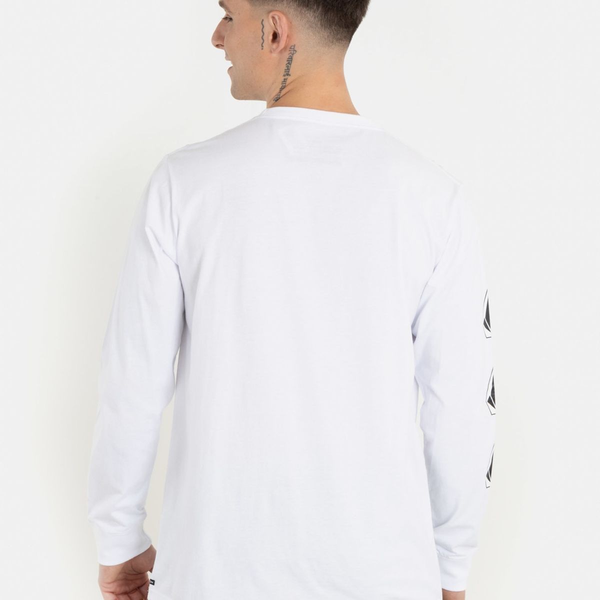 VOLCOM - Polera Iconic Stone Ls Tee Blanco Hombre Volcom.