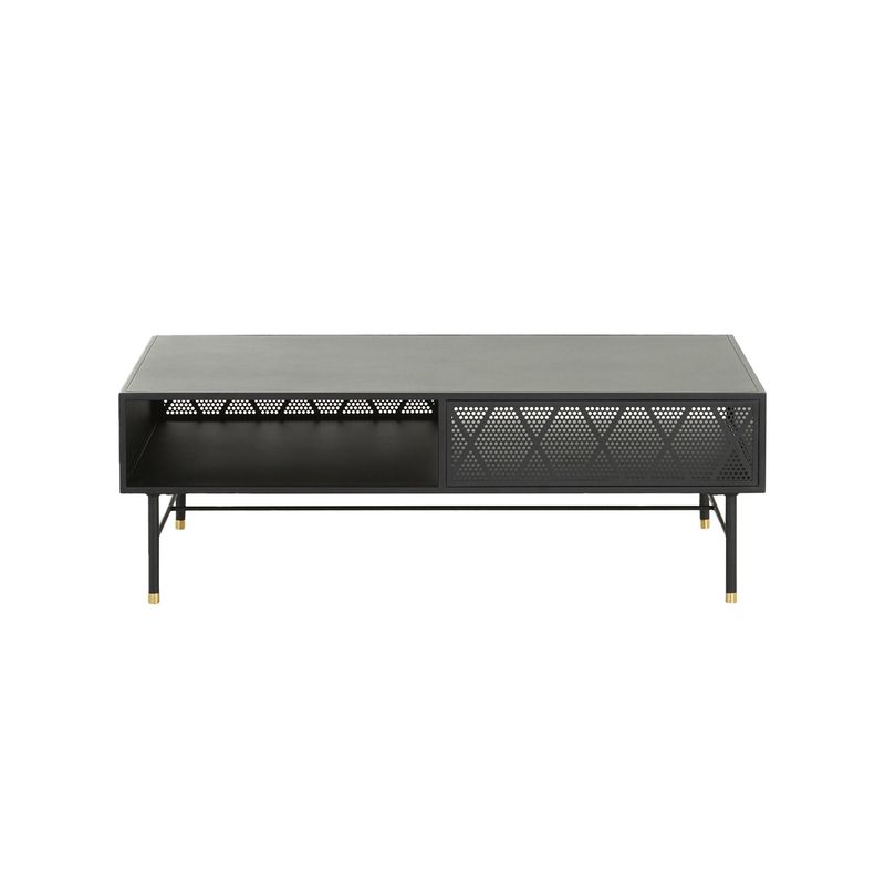 SUR DISEÑO - Mesa de Centro Ventoux Metal Perf Negro