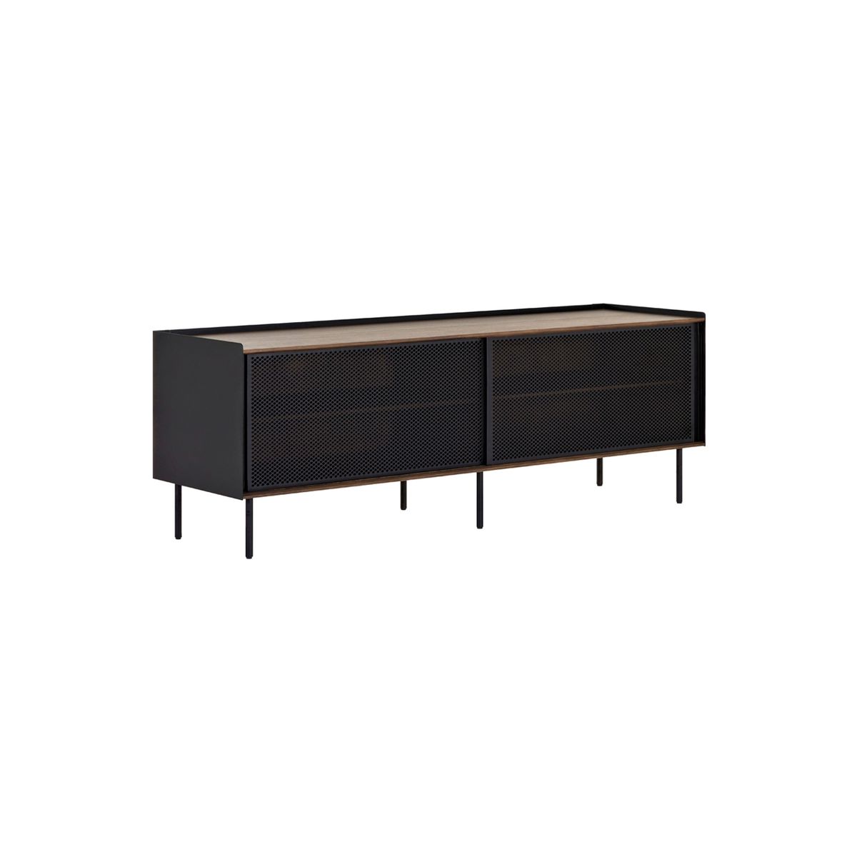 SUR DISEÑO - Mesa de TV Cape Mediana Marrón Tawny Negro