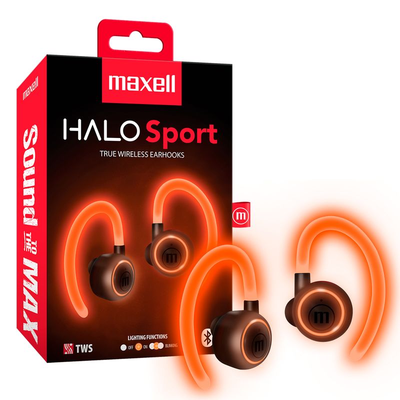 MAXELL - Audifonos Inalambricos TWS Halo Sport True Maxell Earbuds