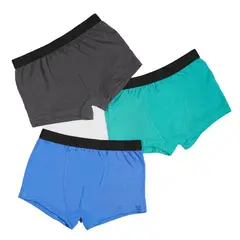 BAZIANI - Pack 3 Boxer Algodón Lycra Niño 5410