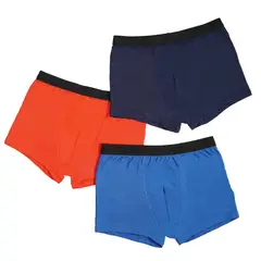 BAZIANI - Pack 3 Boxer Algodón Lycra Niño 5410