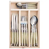 Set Cubiertos 24 Piezas Marmol