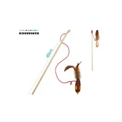 GENERICO - Juguete Gato Mimo Varilla 40cm Colores