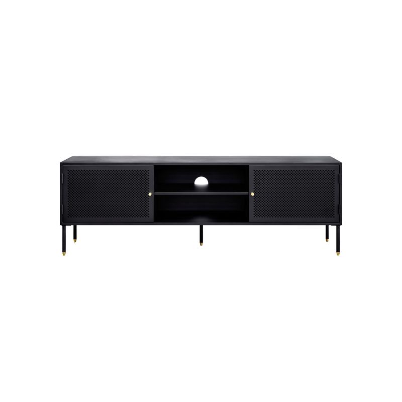 SUR DISEÑO - Mesa de TV Dawn Metal Negro