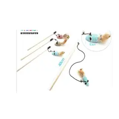 GENERICO - Juguete Gato Mimo Varilla 40cm Colores Surtidos