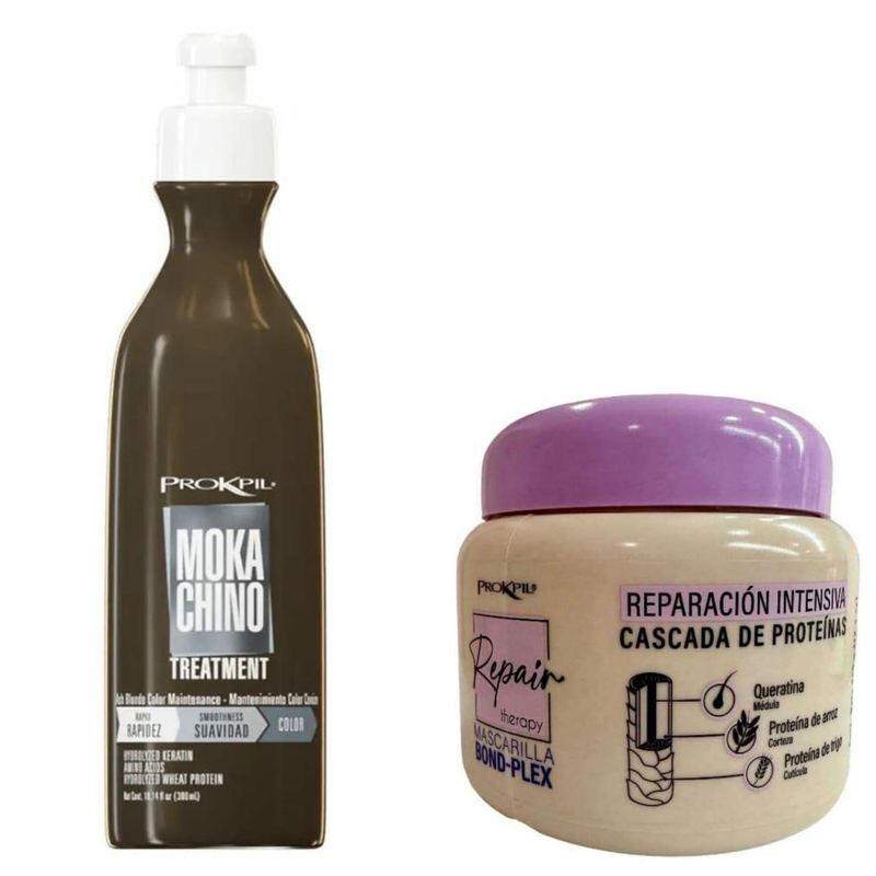 PROKPIL - Matizador Mokachino Prokpil 300ml  Mascarilla Capilar 500ml