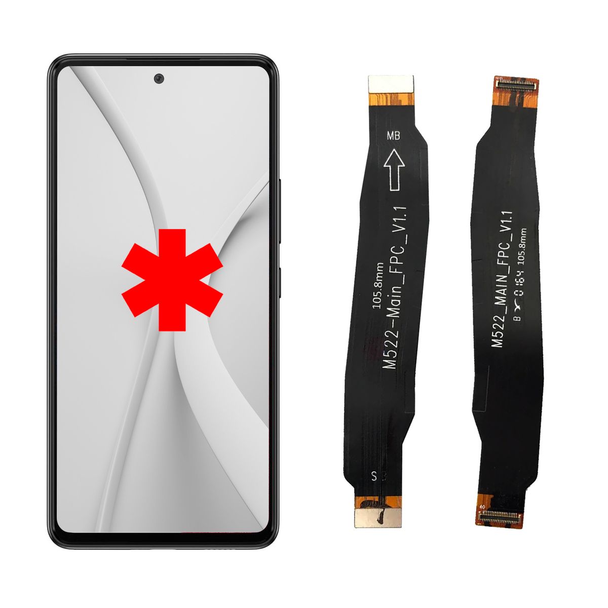 GENERICO - Flex Main Principal Compatible con Xiaomi Redmi Note 9 Pro