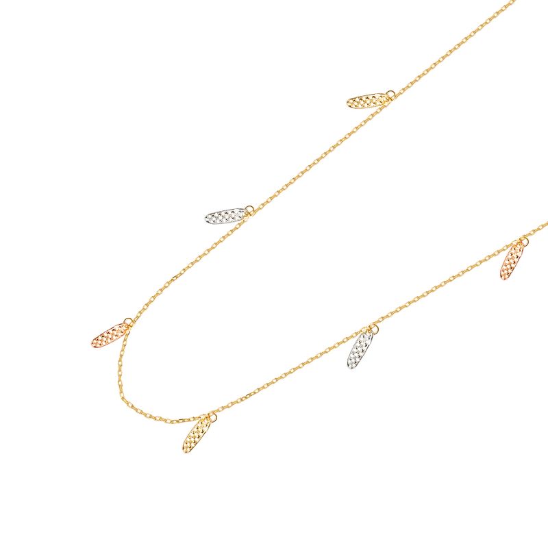 JB JOYAS BARON - Collares de Oro 18kt Modelo Plumas Colgantes