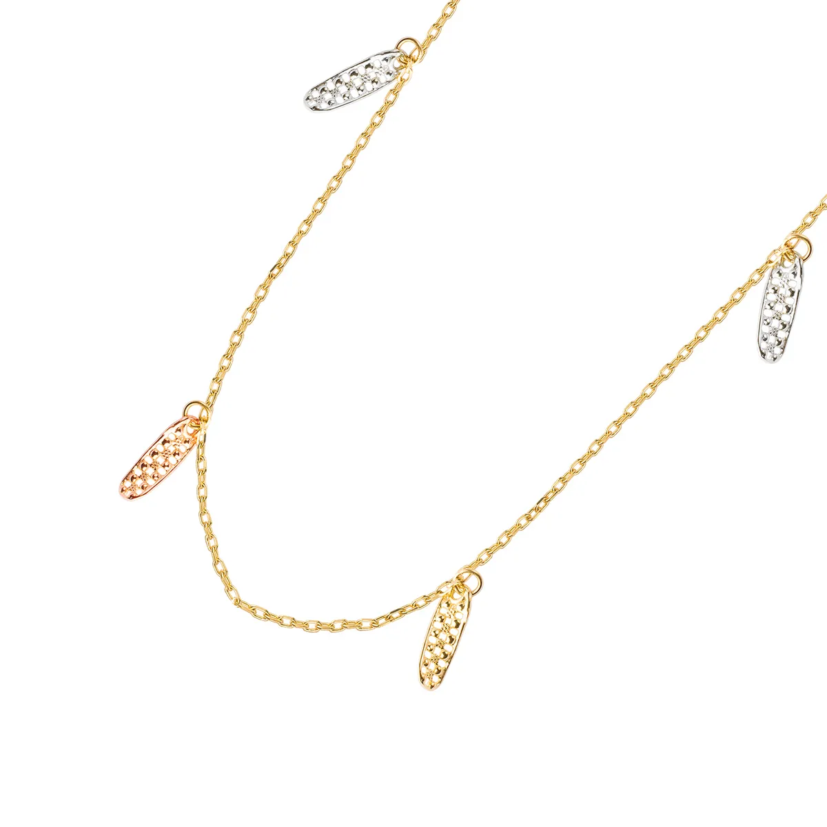 JB JOYAS BARON - Collares de Oro 18kt Modelo Plumas Colgantes