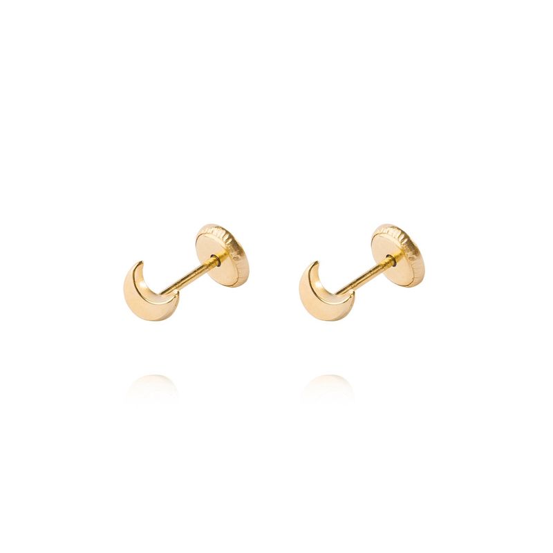 JB JOYAS BARON - Aros de Oro 9kt Media Luna