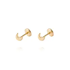 JB JOYAS BARON - Aros de Oro 9kt Media Luna