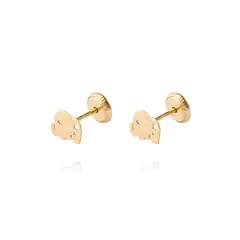 JB JOYAS BARON - Aros de Oro 9kt Elefante Calado