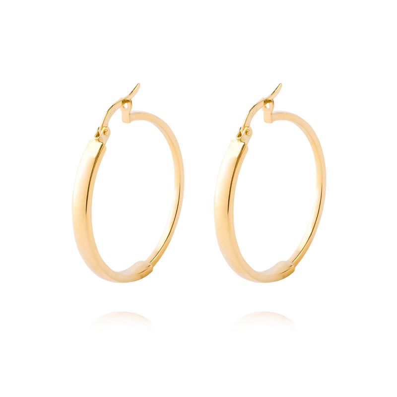 JB JOYAS BARON - Aros de Oro 18kt Modelo Argollas Grandes