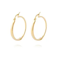 JB JOYAS BARON - Aros de Oro 18kt Modelo Argollas Grandes