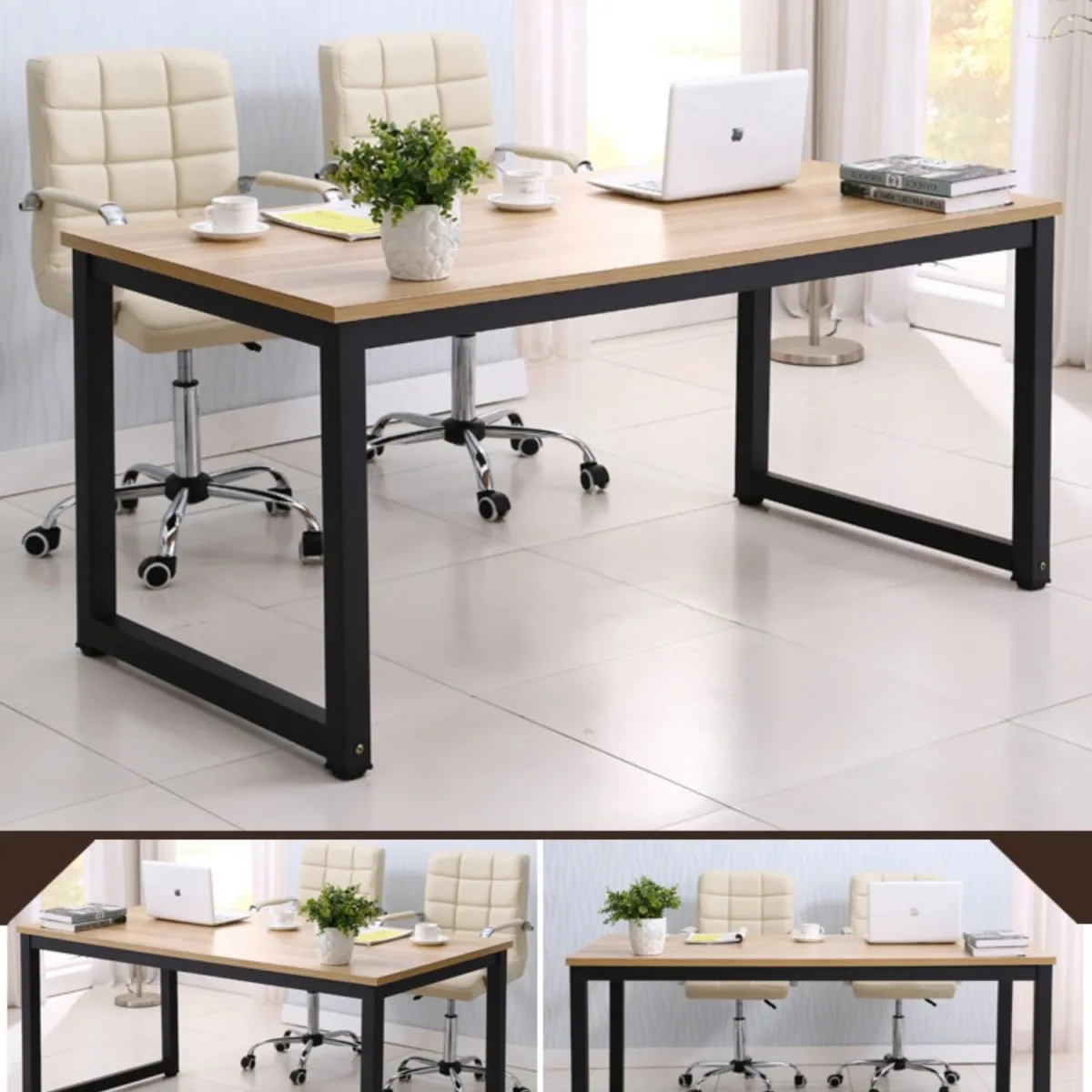 LUBABYCAS - Escritorio Mesa 120*60*74cm By LuBabycas Negro