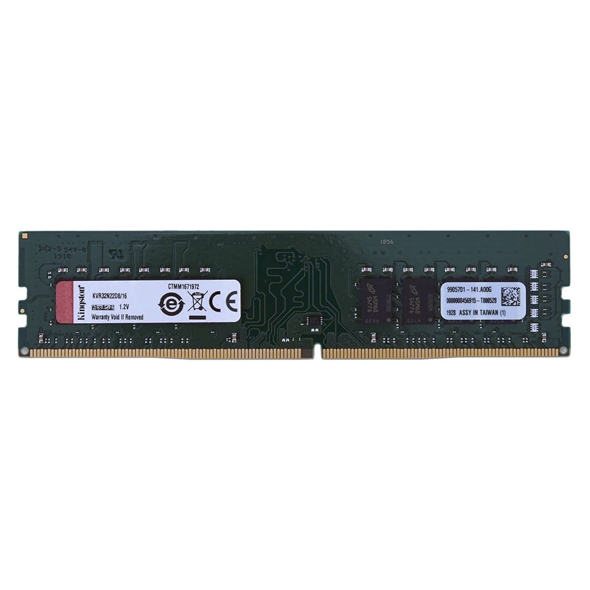 KINGSTON - Memoria RAM ValueRam KVR32N22D8/16 16 GB DDR4 3200 MHz