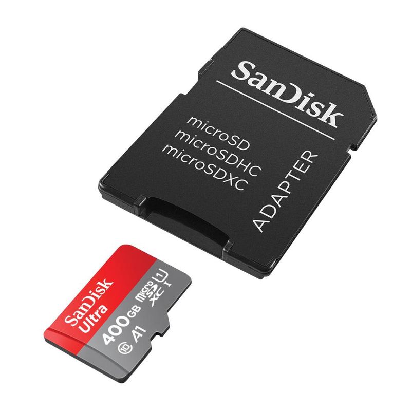 SANDISK - MICRO SD CON ADAPTADOR 400GB - Negro
