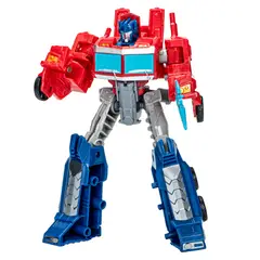 TRANSFORMERS - Figura de Acción EarthSpark Optimus Prime Con Remolque de Combate