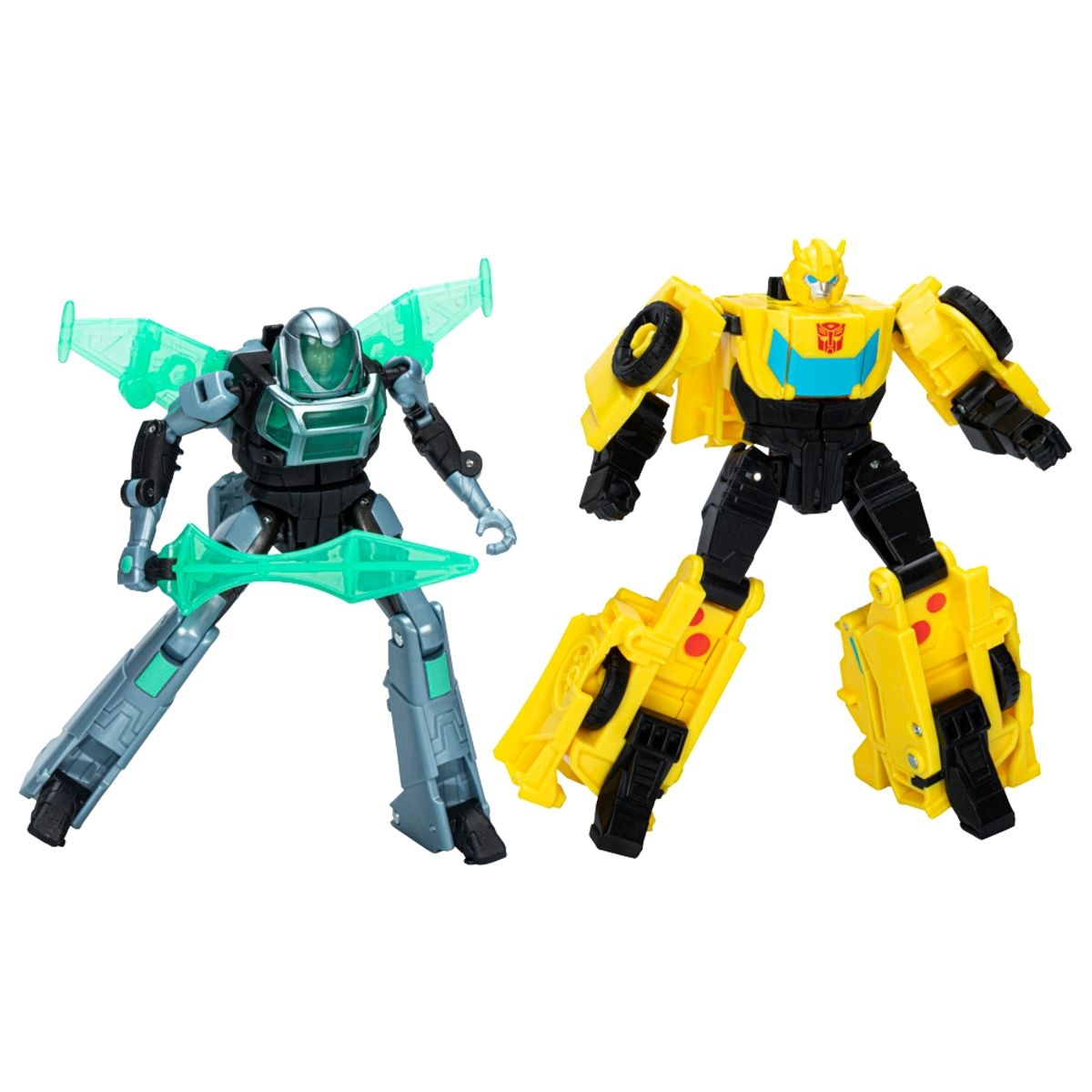 TRANSFORMERS - Figura de Acción Transformers EarthSpark Cyber-Combiner Bumblebee y Mo Malto