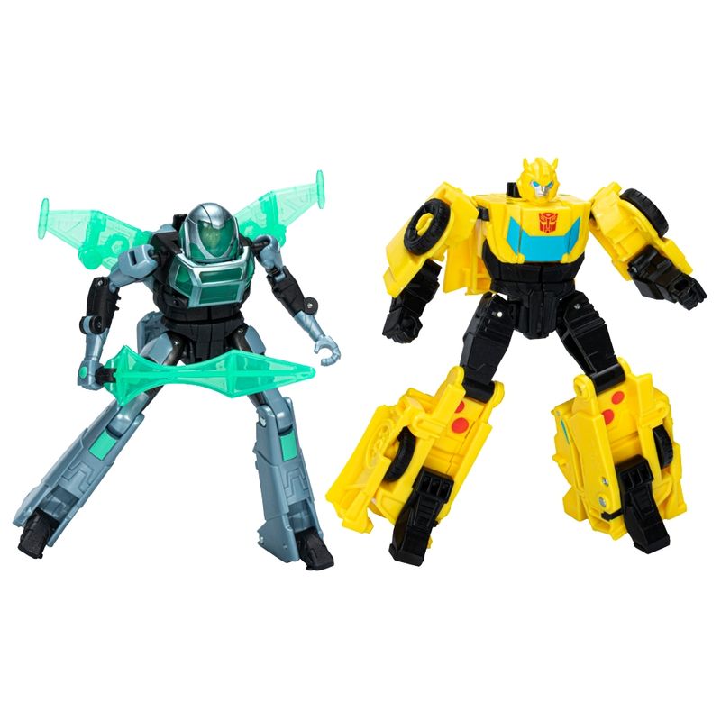 TRANSFORMERS - Figura de Acción Transformers EarthSpark Cyber-Combiner Bumblebee y Mo Malto