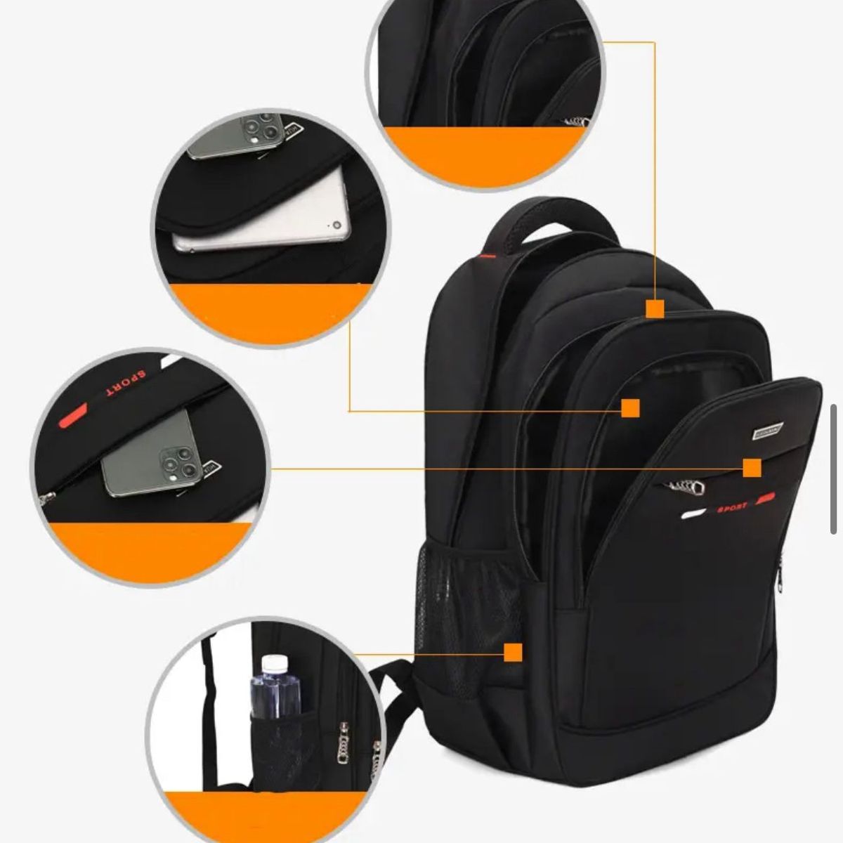 MV MOVAC - Mochila Escolar Universitaria Impermeable Gran Capacidad Notebook