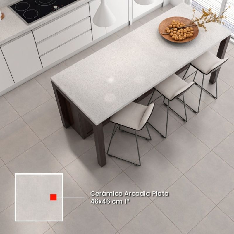 GENERICO - CERAMICA ARCADIA PLATA 46X46 CM