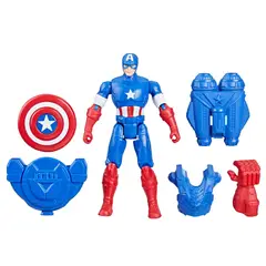 MARVEL - Figura de Acción Avengers Epic Hero Series Capitán América Con Equipamiento de Batalla
