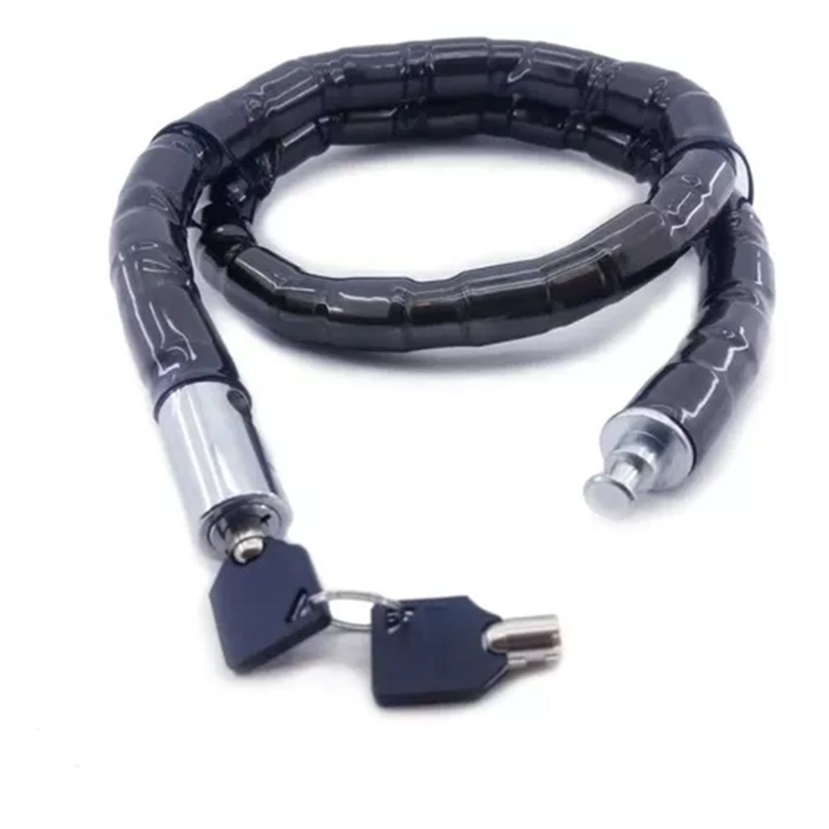 GENERICO - Cadena Candado Cllaves Cab Cobra Moto Bicicleta Reforzada