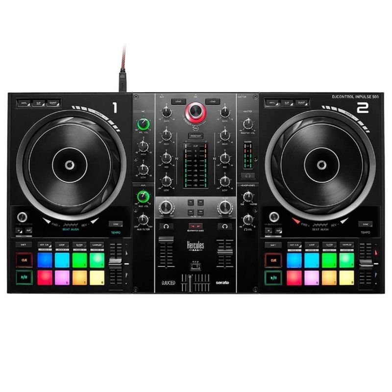 HERCULES - Controlador de Dj Profesional Hercules Impulse 500