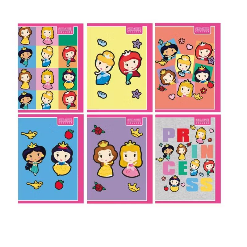 PROARTE - Cuaderno College 80 Hojas 7Mm Princesas Kawaii.