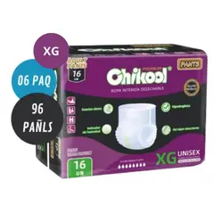 GENERICO - Pañales Chikool Adult Pants Premium Talla Xg X6 Paq
